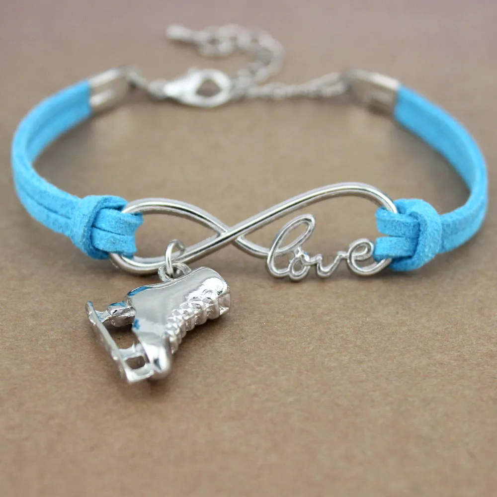 Браслеты унисекс для катания на коньках 20 цветов|love charm bracelet|charm braceletbracelet women |