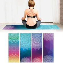 Yoga Blanket Towel Non-Slip Picnic-Mats Sit-Ups Exercise Gym Workout Mandola-Print Pilates