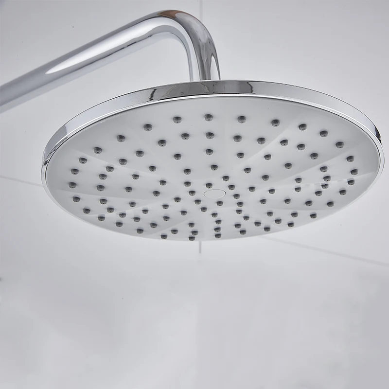 JIKU, 2 режима, АБС-пластик, душевая головка для ванной комнаты, большая панель, круглая, хромированная, дождевая насадка, водосберегающая, классический дизайн, G1/2, дождевая насадка