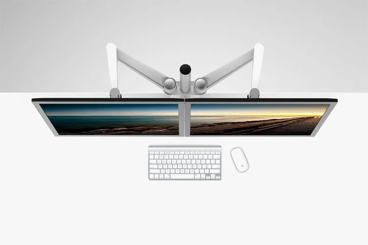 Free Shipping OA-4S Aluminum Desktop Double Arm