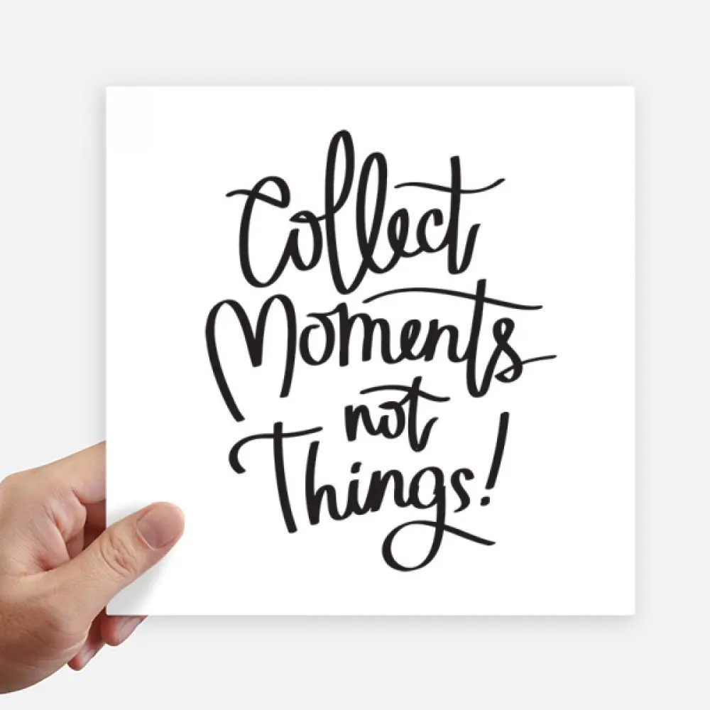 

DIYthinker Collect Moments Not Things Quote Square Stickers 20cm Wall Suitcase Laptop Motobike Decal 4pcs