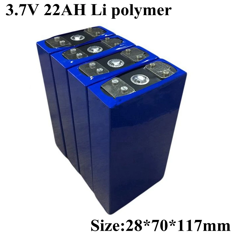 

3.7v 22AH Lipo Battery Lithium Polymer Aluminum Shell for DIY 12V 36V 48V Electric Vehicles Electric Car Electric Motor Friction