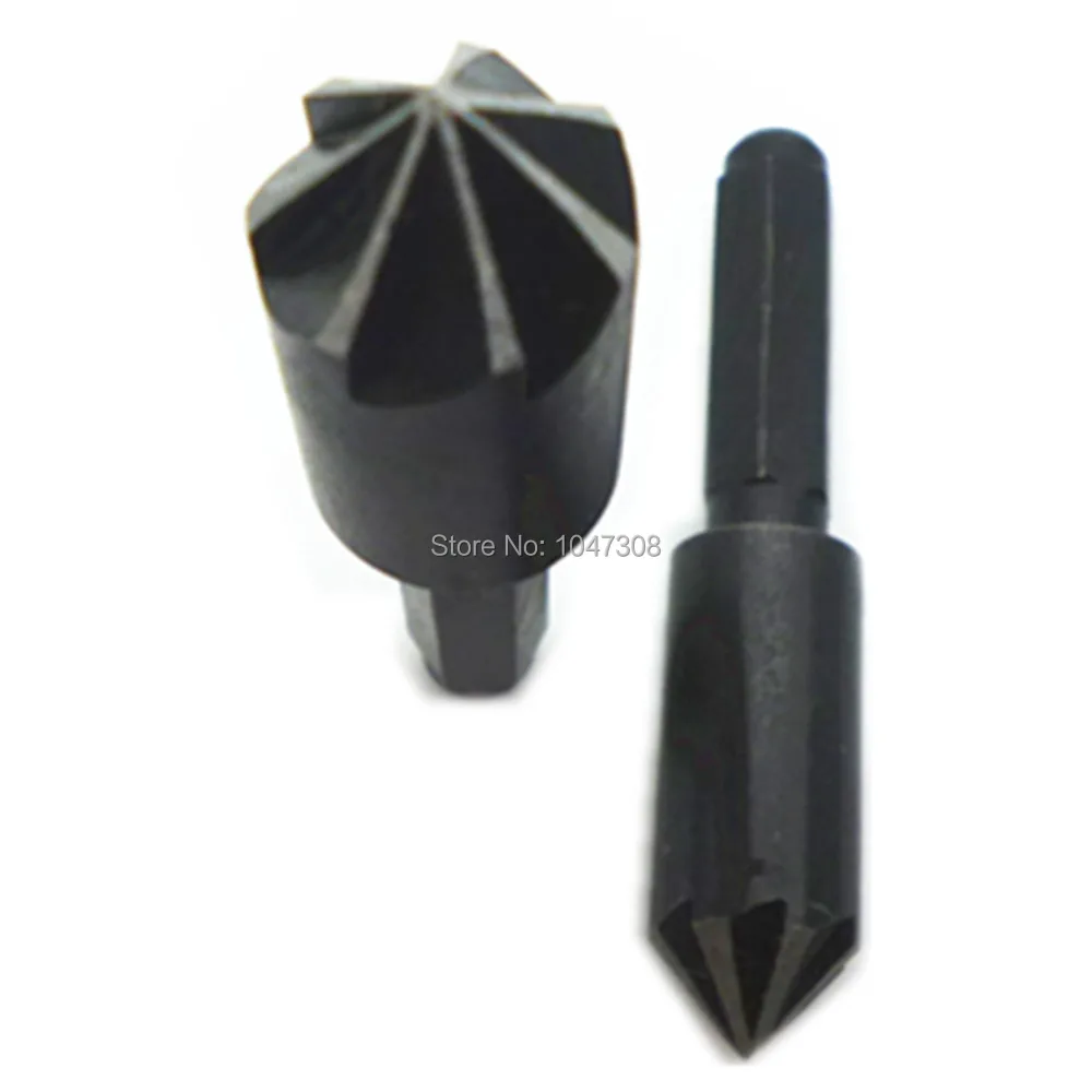 

2pcs 10mm 13mm Countersink Drill Bit Set 7 Flutes Woodworking Chamfering Cutter Chamfer 1/4" Hex Shank Wood Drilling Boring Bit