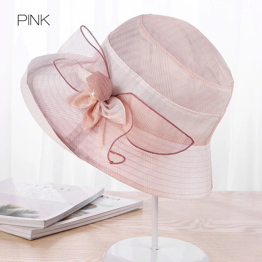 Новая мода цветочный принт летние шляпы для женщин Путешествия головной убор пляжная кепка s козырьки шляпа, Панама для защиты от солнца девушки соломенная Кепка - Цвет: PINK