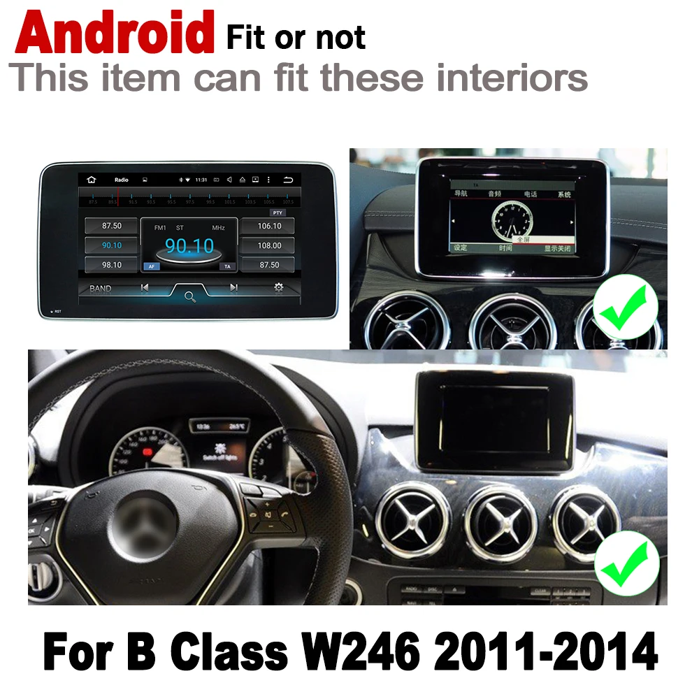 Для Mercedes Benz B Class W246 2011~ NTG Android автомобильный Радио GPS; Мультимедийный проигрыватель навигационная WiFi BT карта система