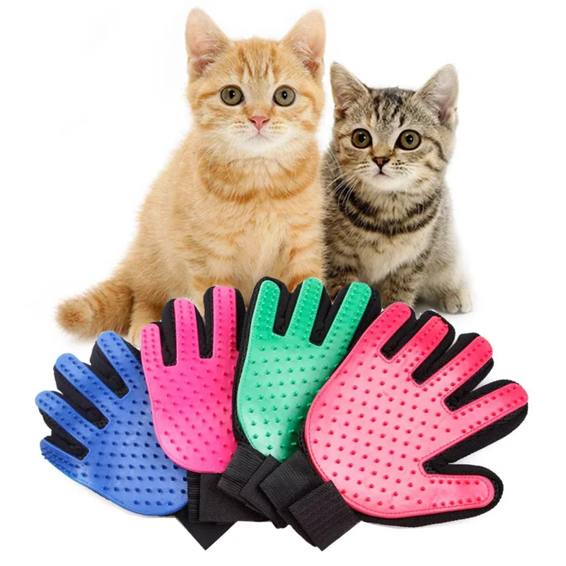

New Pet Brush Cat Dog Comb Care Glove Pet Shedding Salon Gloves Comb Hand Shaped Glove Five Fingers Pet Clean Comb