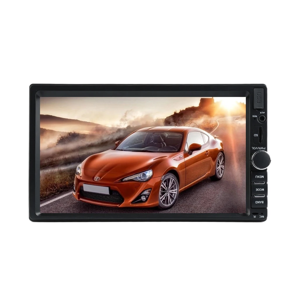 

7 inch Car 12V Touch Screen GPS FM USB Radio Audio Stereo MP5 Player 2 Din Rearview Monitor Bluetooth +Remote Control XNC