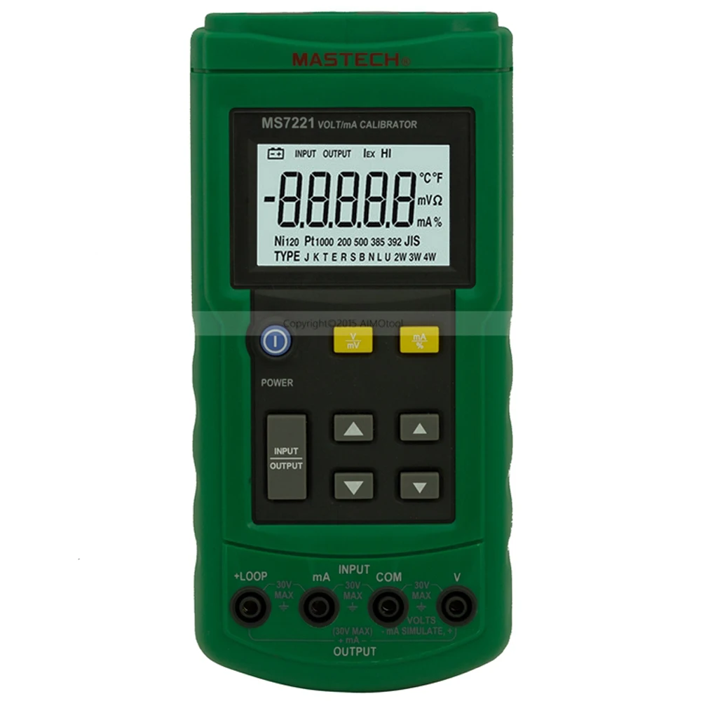 

MASTECH MS7221 Voltage Current Calibrator 0~24mA 0.001 mA resolution DC Current Loop / 0~10V DC Voltage Tester