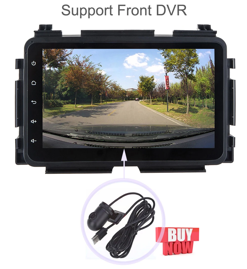 Flash Deal QZ industrial HD 8" Android 8.1 T3 for Honda HR-V XR-V HRV XRV Vezel car dvd player with 3G 4G GPS WIFI Radio Navigation BT Map 12