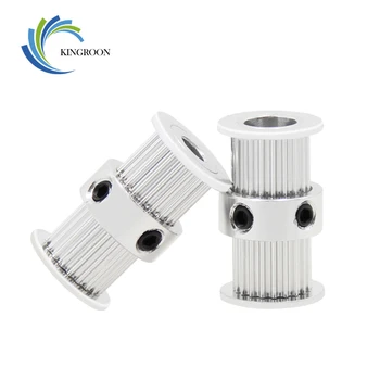 

5pcs GT2 Timing Pulley 20tooth 5mm Synchronous Double Round-Headed Wheel Gear 20 teeth For Belt 3D Printer Parts 2GT Screw Part