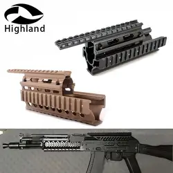 Тактический AK 47 AK74 AKS падение в Quad Rail прицела RIS Quad Handguard для охоты стрельбы страйкбола винтовка аксессуар