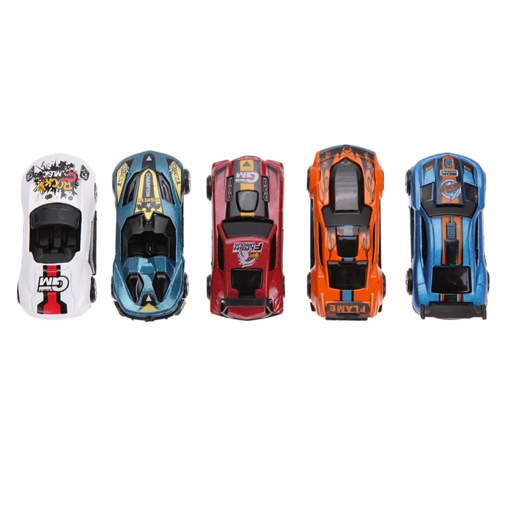 5pcs Set 1 64 Scale Alloy Racing Car Models Kids Children Car Toy Gift Set