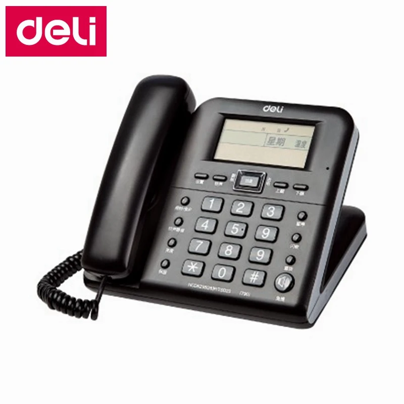 [ReadStar]Deli 790 corded telephone home office telephone alarm caller
