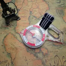 FunSeries Professional High Magnetic Thumb Compass with Map Scale for Orienteering Hiking Camping Bicycle Motocross Ultra-fast