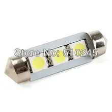 100 х 36 мм C5W 3smd автомобиля светодиодная гирлянда свет 3 светодиода SMD 5050 авто светодиодные лампы накаливания