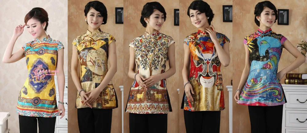 Новое поступление женских блузок в китайском традиционном стиле, модная блузка, M L XL 2XL 3XL 4XL