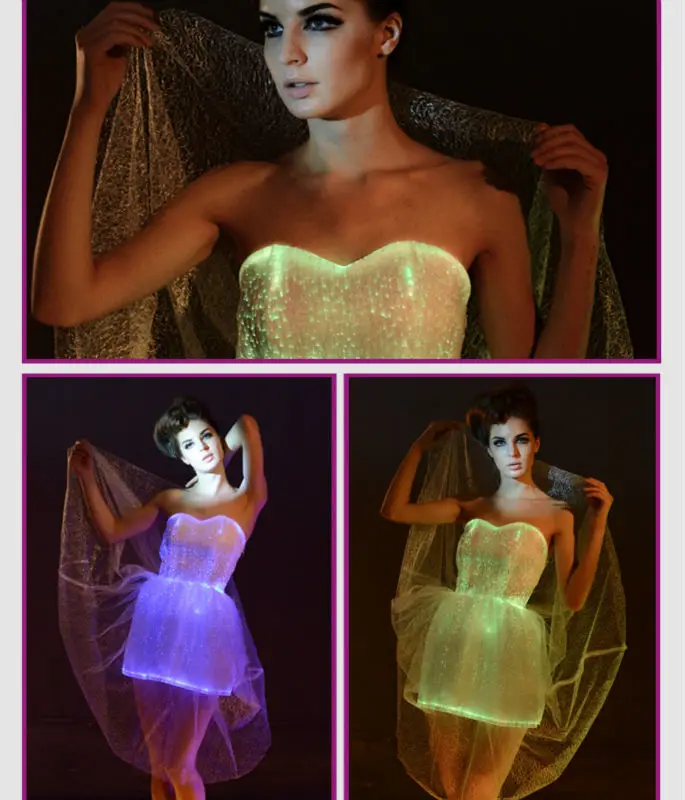 17fashion women sexy vestidos led wedding party dress Turquoise Ball Gown luminous fiber optic Dress women mini carnival dress 3 17fashion women sexy vestidos led wedding party dress Turquoise Ball Gown luminous fiber optic Dress women mini carnival dress 3