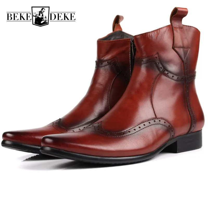 pointed biker boots