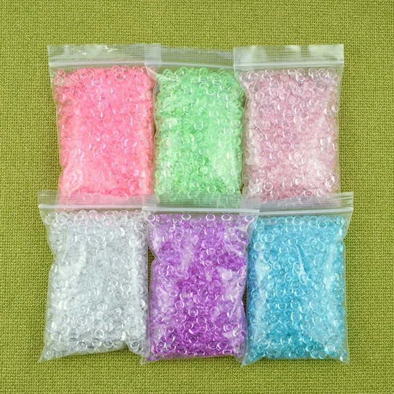 Новинка 1 сумка поставки слаймов плоские бусины Добавки Подвески DIY наполнитель