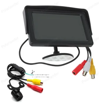 

TFT LCD screen 4.3 Inch Car Monitor 2 Video input With Rear View reversing Camera parking assistance