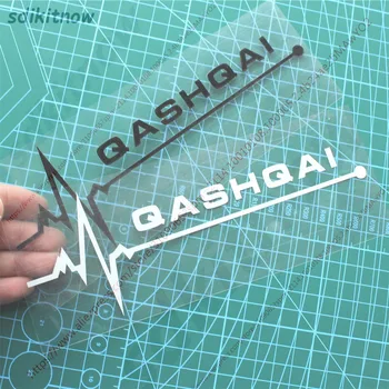 

New Heart BEATS Car Decal Sticker Styling Windows Door Decoration For NISSAN QASHQAI J10 J11 2018 2019 2011 2008 accessories