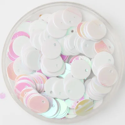 AB White Issequins 8 мм плоский круглый рукоделие блестки пайетки халат блестка и блесток Femme Швейные аксессуары интеллектуальные DIY Lentejuelas - Цвет: AB White