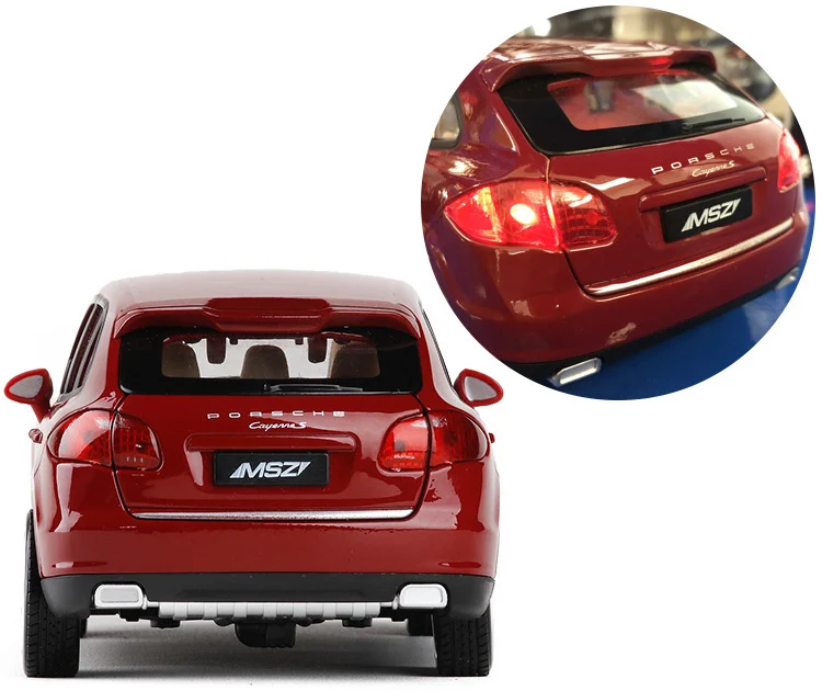 1/24 моделирование Cayenne SUV игрушка бронированный автомобиль модель сплав детская игрушка Подлинная Лицензионная коллекция подарок акустооптика