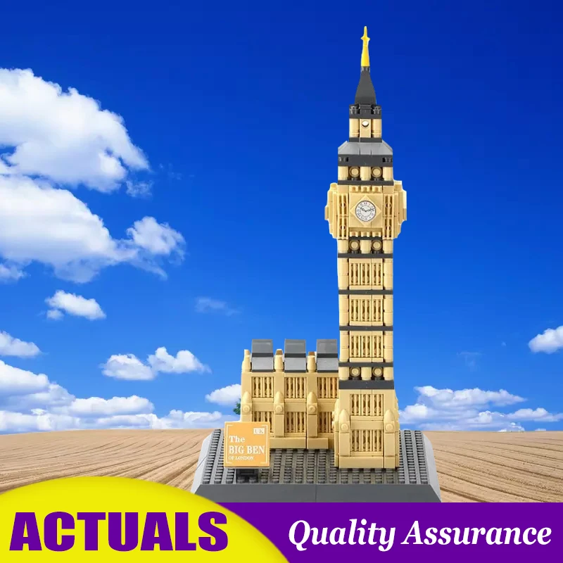 

The Big Ben of London Wange 7012 Compatible Architecture Building Blocks Famous Building Structure Display Toy Brick
