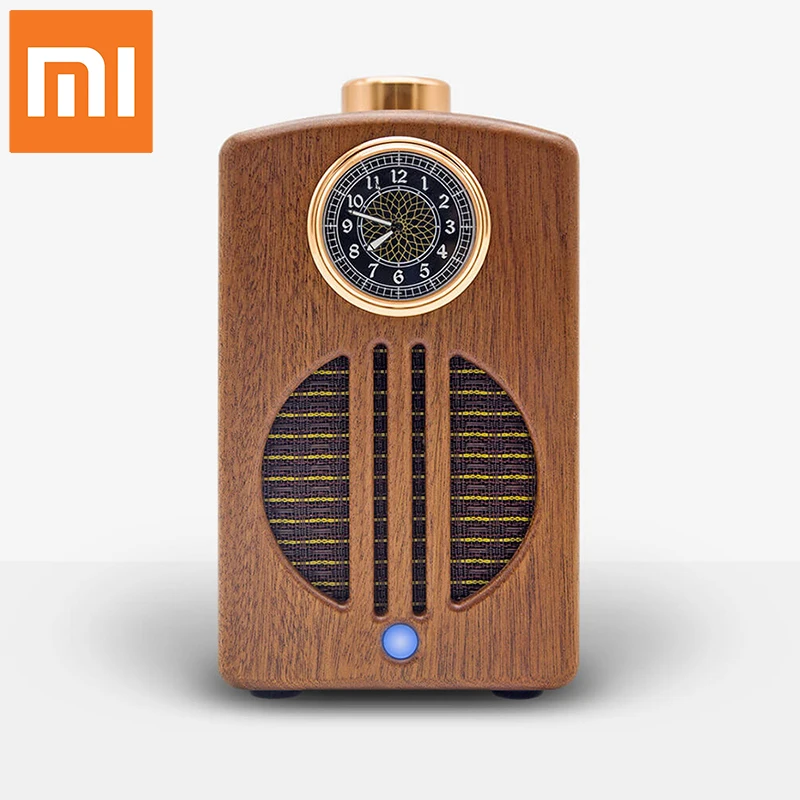 

Xiaomi WISHALL Bluetooth Wireless woodiness Speaker 3D Stereo HIfi Audio device With luminous clock Support Bluetooth, AUX