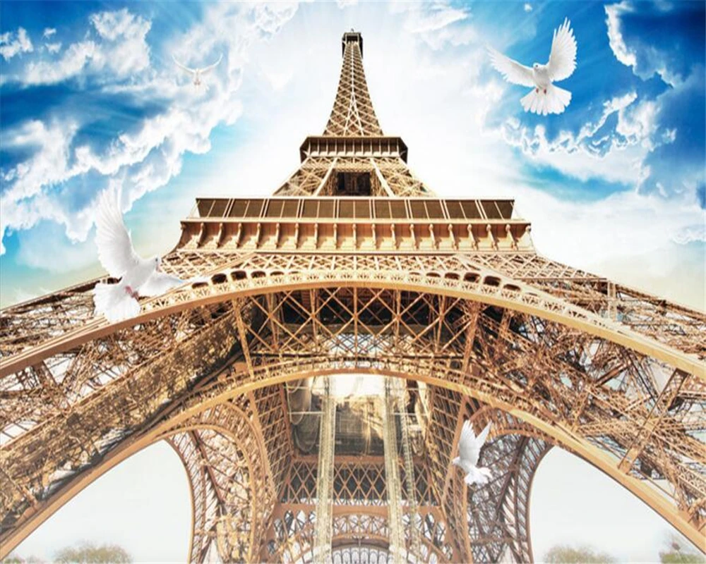 Beibehang papier peint personnalisé salon chambre murale France Paris