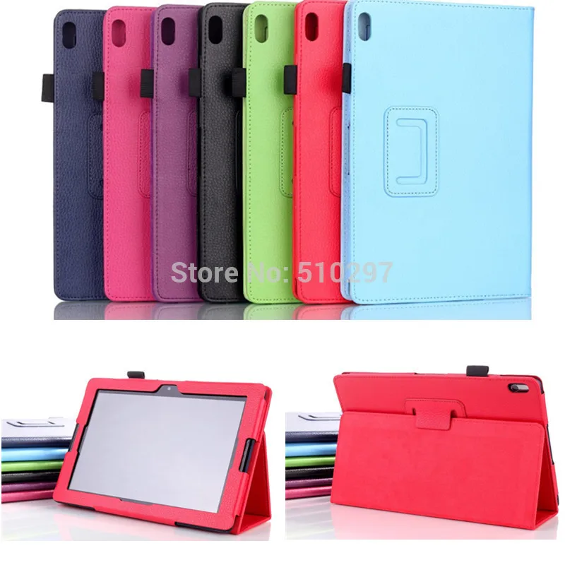 

Free Shipping For Lenovo A10-70 A7600-h / A7600-f Case Lichee Stand PU Leather Cover For Lenovo A10-70 A7600 10.1" Tablet