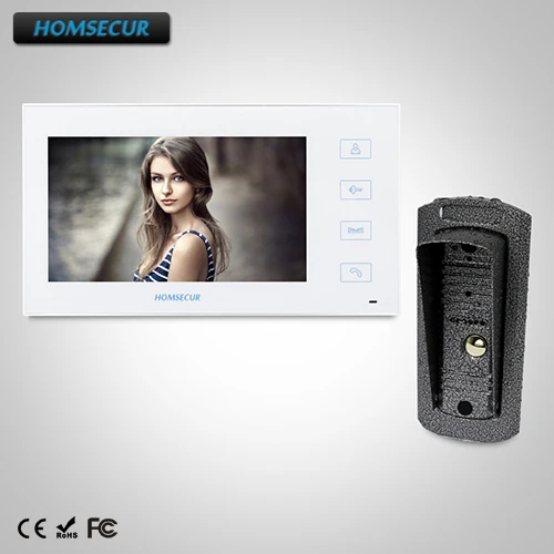 

7" Wired Hands-free Video Door Entry Security Intercom+White Monitor :TC041 +TM704-W