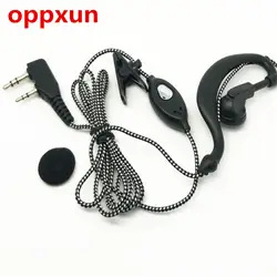 Oppxun 4 шт. черно-белый ткань гарнитура для Kenwood Радио Quansheng Puxing WOUXUN HYT TYT Baofeng UV5R 888 S