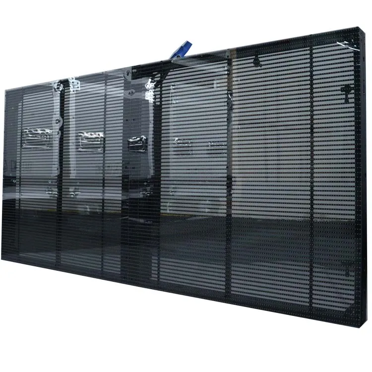 

full color video displaiy smd advertising glass window led wall shopping mall transparent led screen