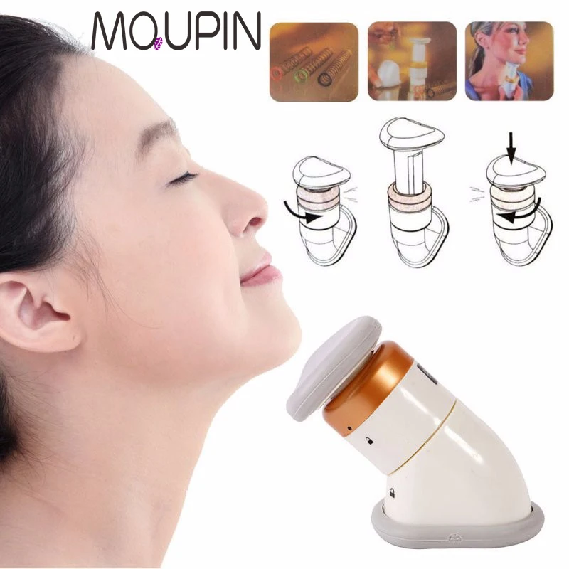 

2Pcs Portable Chin Massage Neck Slimmer Neckline Exerciser Reduce Double Thin Wrinkle Removal Jaw Body Massager Face Lift Tool