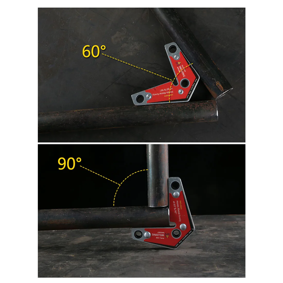 2 шт. двойного назначения сильный сварочный угловой магнит/Неодимовый магнитный держатель двойной пакет сварочный прибор локатор Прямая поставка
