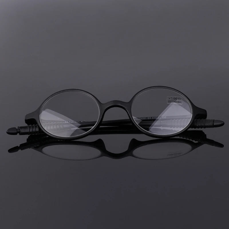 Легкие круглые очки для чтения TR90 из смолы, очки для пресбиопии+ 1,0~+ 4,0