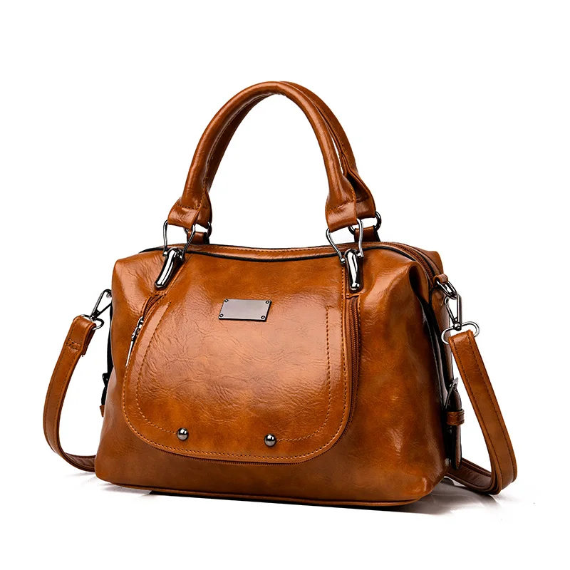 

Kunizte High Quality Women Leather Handbags Casual Female Top-Handle Bags Famous Brand Ladies Crossbody Shoulder Bags Sac a Main