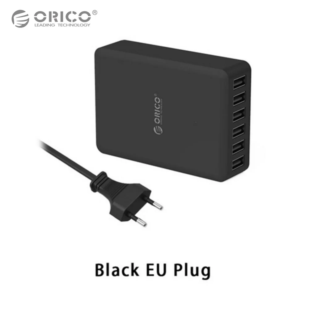 ORICO USB Charger 6 Ports Smart Charger Maximum Output 50W / 10A Super