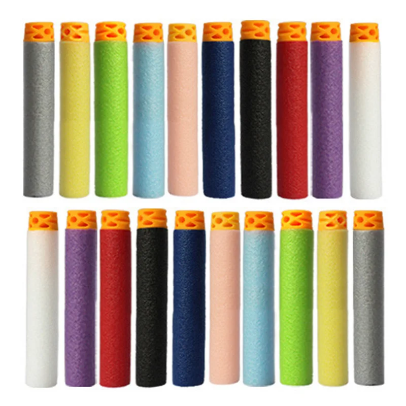 Brand Nerf Toy Gun Bullet Creative Safe Environmentally Friendly Soft Foam Bullet for CS Nerf Toy Gun kid gifts Free shipping!