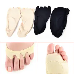 2 шт./лот для женщин пять пальцы рук и ног сжатия носки для девочек арки поддержка облегчить ноги носки компрессионные стельки