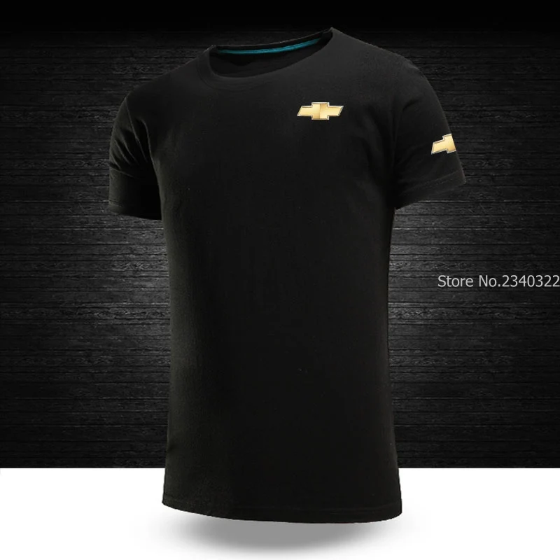 

New arrived o-neck Short Sleeve new style Chevrolet logo T-shirt Men Summer Tops Men Brand Clothing Cotton T Shirts
