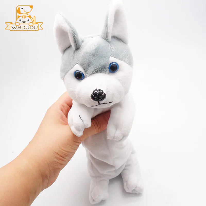 Husky, чихуахуа, карандаш, сумка, милые собаки, кошка, плюшевый Кошелек, чучело, чехол для щенка, животные, бульдог, Шарпей, куклы, игрушки, мешочек, подарок - Цвет: Siberian Husky