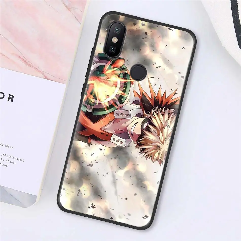 My Hero Academia Anime TPU Black Phone Case For Redmi  Note 7 Model6