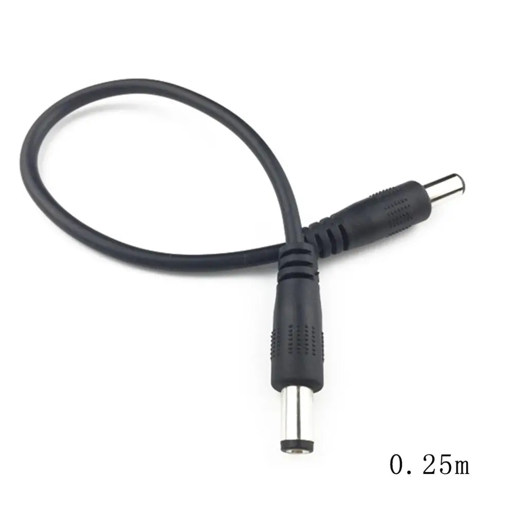 Разъем питания постоянного тока 5,5x2,1 мм Штекер 5,5x2,1 мм штекер CCTV адаптер Соединительный кабель удлинитель питания - Цвет: 25cm