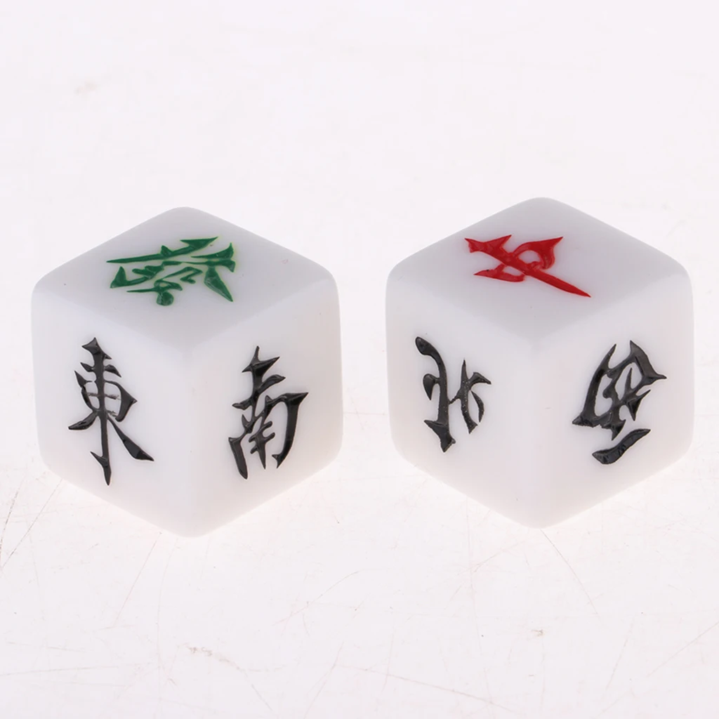 High Quality Dice Set  Board Game Mahjong Accessories Set of 5 Acrylic Dices Entertainment Games Dices 