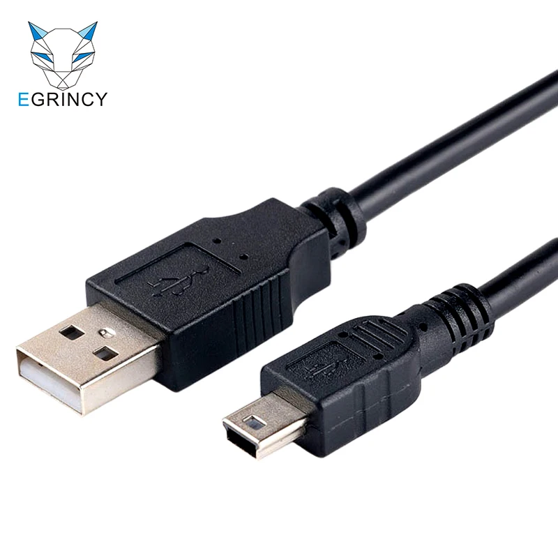 

EGRINCY Mini USB Cable Mini USB To USB Fast Charging Data Cable For Cellular Phone Digital Camera HDD MP3 MP4 Player Tablets GPS