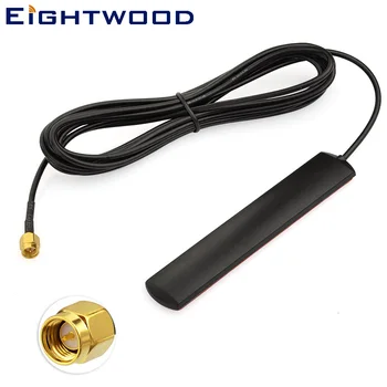 

Eightwood 4G LTE GSM Antenna for Car Mobile Communication Amplifier Application Window Aerial With SMA Male 3m RG174 Cable
