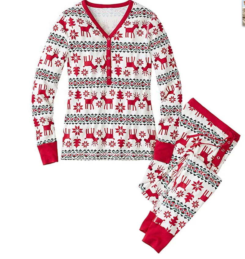 Одинаковые пижамы для всей семьи на Рождество и год, комплекты из хлопка для мамы, сына, дочери, папы, ребенка, собаки, пижамы
