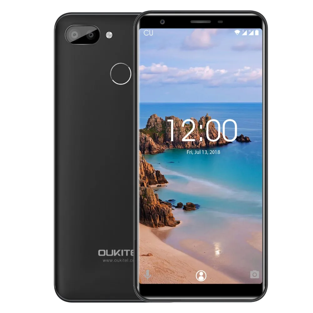 

OUKITEL C11 Pro Quad Core 5.5" HD+ 18:9 Mobile Phone MTK6739 3G RAM 16G ROM Android 8.1 3400mAh Fingerprint 4G LTE Smartphone